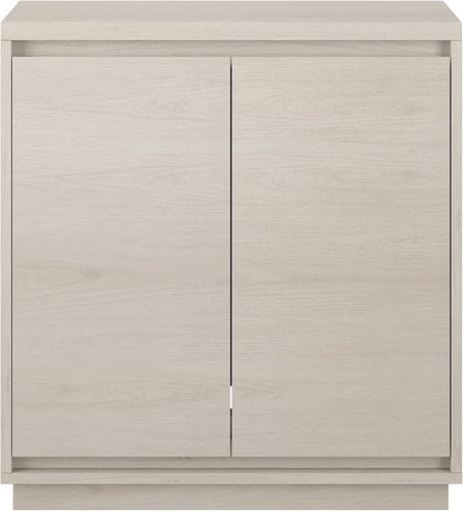 Henn&Hart Presque Accent Cabinet, 30" Wide, Alder White