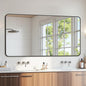Bathroom Mirror 60" x 30", Large Rectangle Wall Mirror, Black Metal Frame Wall Mounted Mirrors for Bathroom, Vanity, Bedroom, Entryway Decor(Horizontal/Vertical)