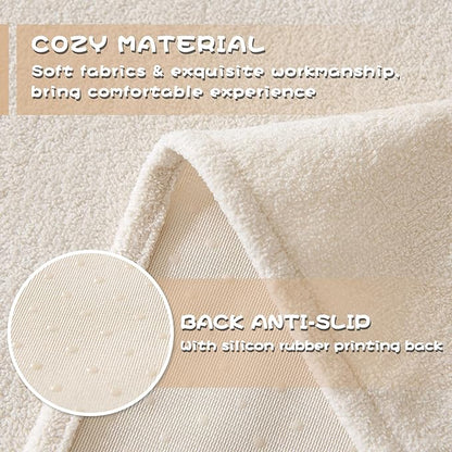 MYSKY HOME White Couch Cover for Dogs Washable Pet Couch Cover Furniture Protector Cover Non Slip Soft Couch Sofa Cover, Love Seat Couch Covers, Sofa Covers Washable, 71" x 102"