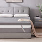 SINWEEK 2 Inch Gel Memory Foam Mattress Topper Full Size, Pad for Back Pain, Bed Topper with Removable Soft Cover, CertiPUR-US Certified,Grey