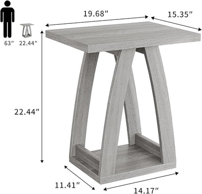 End Tables Living Room Set of 2. Side Tables Living Room. Side Table Beside Sofa. Modern End Table for Home. Grey End Tables Set of 2