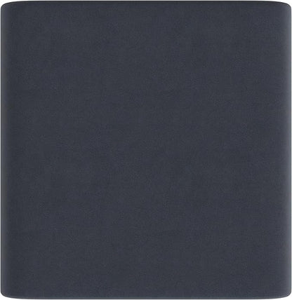 HomePop Modern Arch Velvet Ottoman Home Décor|Ottoman for Living Room & Bedroom - Steel Blue Velvet