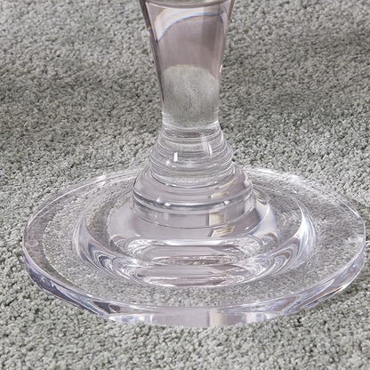 LIKENOW Furniture Acrylic Side Table, Acrylic End Table for Drinking Food,Clear Modern Small Tables for Living Room Bedroom Lobby,13.5''x13.5''x20'' High,9.48Lbs