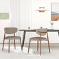 Dining Chairs Set of 2, Ergonomic Fabric Upholstered Seating with Wood Look Metal Legs and Anti Slip Pads, for Home and Restaurant Use, Camel