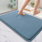 OLANLY Thick Memory Foam Bath Mat Rug 36x24, Extra Soft Absorbent Bathroom Rug, Quick Dry Bath Mats, Non-Slip, Machine Washable Carpet for Bathroom, Tub and Shower, Home Decor Accessories, Airy Blue
