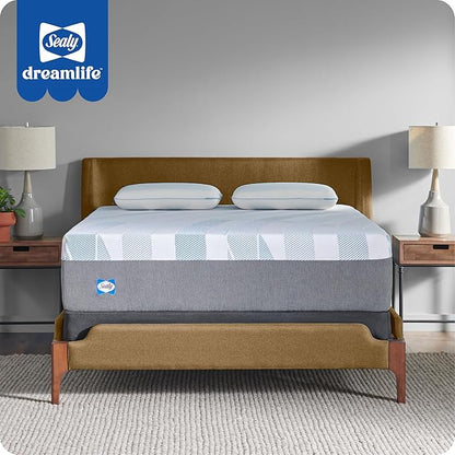 Sealy Dreamlife 14” Foam Mattress-in-a-Box, King, SealyComfort Gel Memory Foam, SealySupport Transition Foam, Machine Washable Cover