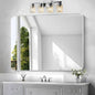 Silver Bathroom Mirror,36x48 inch Wall Mirror for Bathroom Wall Mounted,Rectangle Mirror for Bathroom Over Sink,Modern Frame Round Corner for Living Room,Bedroom Entryway,Horizontal/Vertical