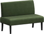Yaheetech Small Mini Sofa Couch Armless Loveseat Futon for Bedroom, Corduroy Fabric & Easy Assembly, for Small Spaces Living Room,Dorm,Office,Apartment, Green