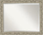 Amanti Art Bathroom Mirror for Over Sink, 27x33 Filigree Silver Rectangle Vanity Mirror, Large Traditional Frame, Hangs Horizonally and Vertically, Bathroom Wall Decor, Beveled Edge