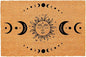 Funny Coir Doormat Sun and Moon Phase Magic Moon Door Mats for Entryway Decor Outdoor Mat with Heavy Duty Front Porch Welcome Mats Entry Natural Coir House Warming Gift Mat 23.7 x 15.7 inch