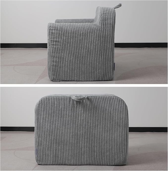 Getifun Foam Kids Sofa Chair, Comfy Toddler Couch,Soft Toddler Armchair for Boys and Girls (Gray)