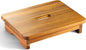 Wooden Step Stool, 3.5'' One Step Stool for Adults, Wooden Bedside Step with 550 Lbs Load Capacity, Heavy Duty/Portable/Nonslip/Durable Construction for Bedroom/Kitchen