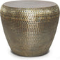 SIMPLIHOME Preston Modern Industrial 22 inch Wide Metal Metal Side Table in Antique Gold, Fully Assembled for the Living Room and Bedroom