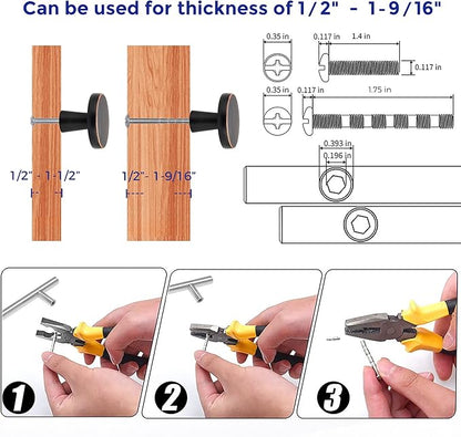 Ravinte 25 Pack Drawer Pulls 1-1/4 Inch Kitchen Cabinet Knobs Solid Round Dresser Drawer Knobs Oil-Rubbed Bronze Dresser Knobs Drawer Knobs Simple Cabinet Hardware for Cupboard Drawer Pulls