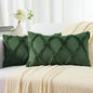 decorUhome Throw Pillow Covers 12x20 Inch Set of 2, Soft Plush Faux Fur Wool Lumbar Forest Elf Couch Pillow Covers, Decorative Neutral Pillow Cases for Bed Sofa Living Room Home Decor