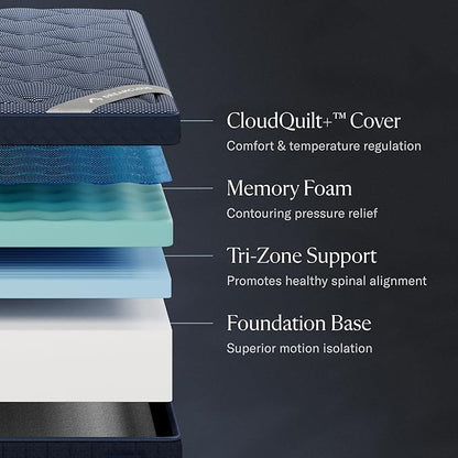 Luxe 14" Twin Mattress - Memory Foam (New Version) - 365 Night Trial - Fiberglass Free - Forever Warranty - Mattress in a Box - CertiPUR-US® Certified