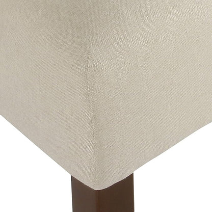 HomePop Home Decor | Upholstered Anywhere Dining Chair | Accent Chairs for Living Room & Bedroom | Decorative Home Furniture (Cream)
