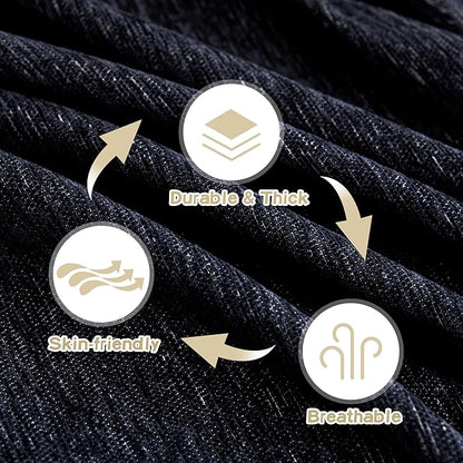 MYSKY HOME Couch Cover for Dogs, Washable Couch Covers, Non Slip Dogs Furniture Protector with Tassels, Chenille, Navy Blue, 71"x102"