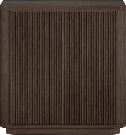 Henn&Hart 32" Wide Rectangular Accent Cabinet in Warm Brown, for Home, Living Room, Bedroom, Entertainment Room, Office