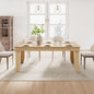 GarveeHome Farmhouse Dining Table for 6-8 People, 71" Long Natural Color Kitchen Tables with Wooden Sturdy Frame, 6 Ft Large Rectangular Dinner Table for Living Room, Kitchen, Dining Room