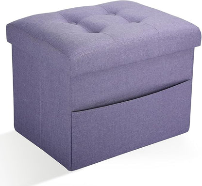 Ottoman Storage Ottoman Foot Rest Stool Foldable Bench with Storage Student Dormitory Bedroom and Entryway 17 X 13 X 13