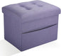Ottoman Storage Ottoman Foot Rest Stool Foldable Bench with Storage Student Dormitory Bedroom and Entryway 17 X 13 X 13