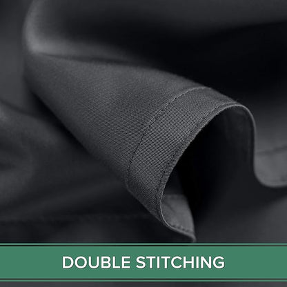 Twin XL Sheets by Pure Bamboo, Genuine 100% Organic Viscose Derived from Bamboo Bed Sheet Set, Luxuriously Soft & Cooling, Double Stitching, Lifetime Quality Promise (Twin XL, Charcoal)