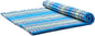Leewadee - Foldable Floor Mattress - Japanese Roll Up Futon -Trifold Tatami Mat- Guest Floor Bed - Camping Mattress - Thai Massage Mat, Kapok Filled, 75 x 57 inches, Light Blue