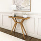 Plank+Beam Verso Console Table, 36 Inch Solid Wood Modern Sofa Table, Narrow Entryway Table for Hallway, Behind The Couch, Living Room, Foyer, Pecan