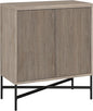 Henn&Hart 28" Wide Rectangular Accent Cabinet in Antiqued Gray Oak, for Home, Living Room, Bedroom, Entertainment Room, Office