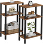 TUTOTAK Small Side Table, Narrow End Table, Skinny Sofa Table, Slim Nightstand, Couch Table, Living Room, Bed Room, Brown TB01BB0772