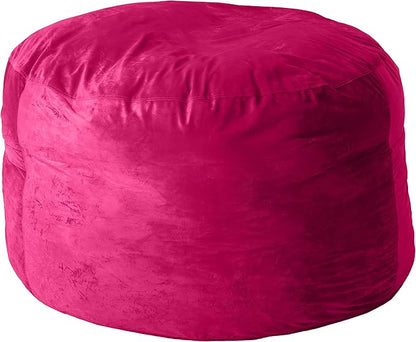 Sofa Sack Bean Bag Chair Cover, 5-Feet, Magenta