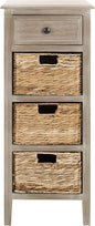 Safavieh American Homes Collection Michaela Vintage White Side Table