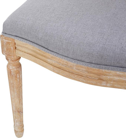 Christopher Knight Home Phinnaeus Fabric Dining Chairs, 2-Pcs Set, Light Grey