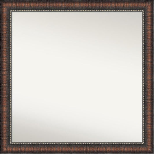 Amanti Art White Bathroom Mirror for Over Sink, 29x29 Cabinet White Narrow Square Vanity Mirror, Large Modern Frame, Hangs Horizonally and Vertically, Bathroom Wall Decor, Non-Beveled Edge