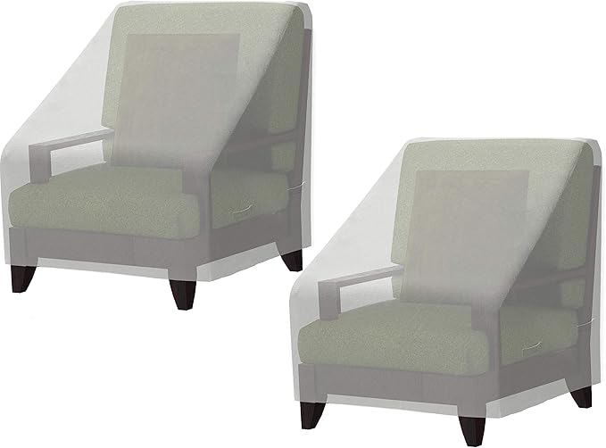 Simple Houseware Patio Chair Covers Waterproof 2 Pack, 39 x 32 x 29 Inches