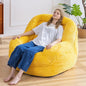 Giant Bean Bag Chair with Armrests - Oversized Cozy Seating for Adults, Corduroy Fabric & High - Density Foam Filling, Ideal Lounge for Living Room, Bedroom & Gaming Room (Corn Yellow)