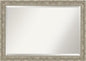 Amanti Art Bathroom Mirror for Over Sink, 29x41 Filigree Silver Rectangle Vanity Mirror, Large Traditional Frame, Hangs Horizonally and Vertically, Bathroom Wall Decor, Beveled Edge