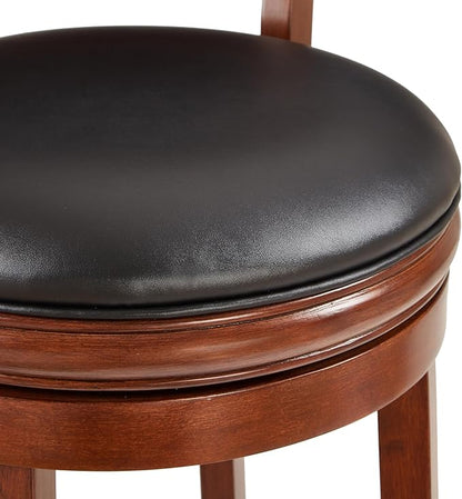 Ball & Cast Swivel Pub Height Barstool 29 Inch Seat Height Cherry Set of 1