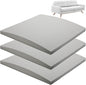 moonoom 22"x22" Couch Cushion Support, Grey Sofa Cushion Sagging Repair, Curved High Density Foam Replacement for Furniture Sagging Seat Sectional Loveseat Chair (3 Pcs)