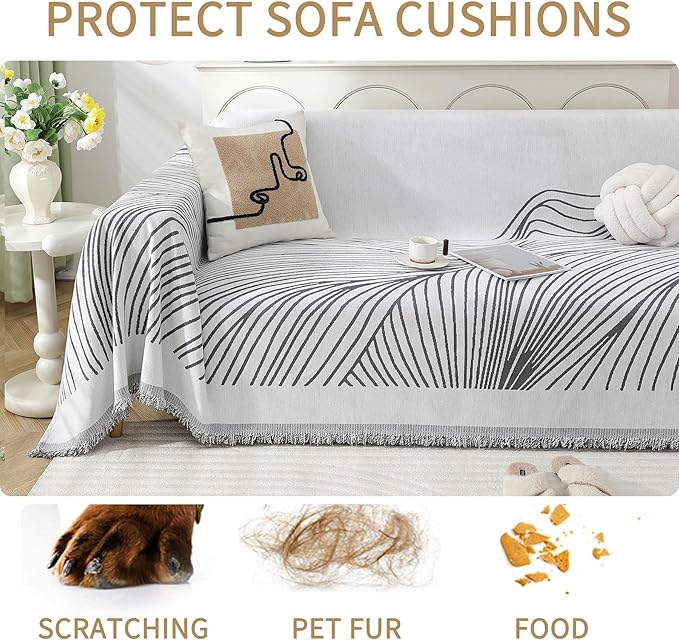Non Slip Sofa Covers Couch Covers for 2 Cushion Couch Sofa Pet Friendly Washable Couch Covers for Sofa, Soft Thick Sectional Couch Covers L Shape Furniture Protector for Kids, Dogs 71" X102"