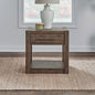 Liberty Furniture Broadmore Living Room Drawer End Table - Cobblestone Brown
