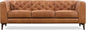 POLY & BARK Essex Sofa in Full-Grain Pure-Aniline Italian Tanned Leather in Cognac Tan