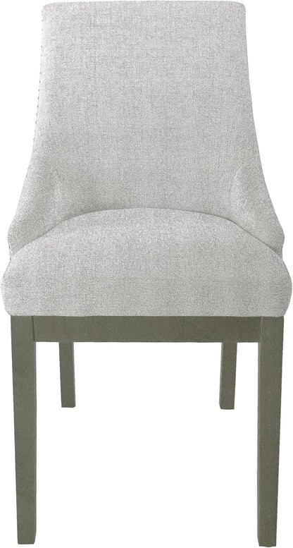 HomePop Home Decor | Upholstered Anywhere Dining Chair | Accent Chairs for Living Room & Bedroom | Decorative Home Furniture - Neutral Textured Solid (Single Pack)