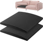 moonoom 22"x22" Couch Cushion Support, Black Sofa Cushion Sagging Repair, Curved High Density Foam Replacement for Furniture Sagging Seat Sectional Loveseat Chair (2 Pcs)