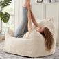 Giant Bean Bag Chair Sofa for Adults Teens, Comfy Corduroy Large Bean Bag Chairs with Armrests for Bedroom Living Room, Adult BeanBag Lazy Sofa Couch Chairs with Filler Included