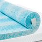 PERLECARE 2 Inch King Memory Foam Mattress Topper, Cooling Gel Infused Mattress Pad, Ventilated Bed Topper for Pressure Relief, CertiPUR-US Certified, Blue