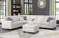 116" Convertible Sectional Couch with Movable Ottoman and 6 Throw Pillows,Chenille Upholstered Comfy Sofa 7 Seater,L-Shaped,Free Combination,Easy Assembly for Living Room,Apartment,Office,Beige