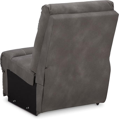 Signature Design by Ashley Next-Gen DuraPella Contemporary Faux Leather Modular Wall Hugger 3-Piece Power Reclining Sectional Sofa with Adjustable Headrest and USB Ports, Gray