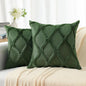 decorUhome Throw Pillow Covers 26x26 Inch Set of 2, Soft Plush Faux Fur Wool Forest Elf Couch Pillow Covers, Decorative Neutral Pillow Cases for Bed Sofa Living Room Home Decor